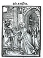 Death and the Abbotess - (after) Holbein the Younger, Hans