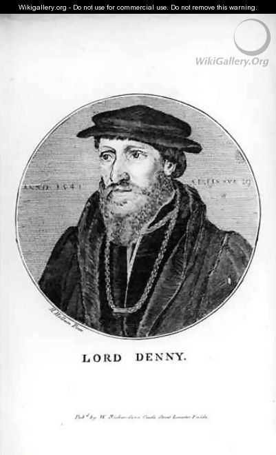 Portrait of Sir Anthony Denny 1501-49 - (after) Holbein the Younger, Hans