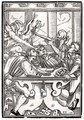 Death and the Devil come for the Card Player - (after) Holbein the Younger, Hans