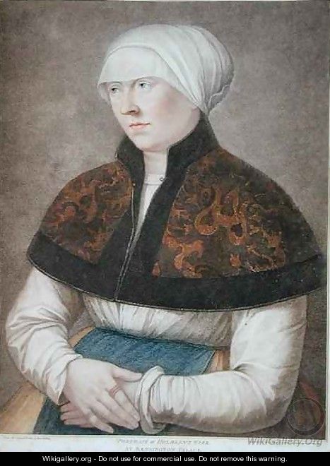 Portrait of Holbeins Wife - (after) Holbein the Younger, Hans