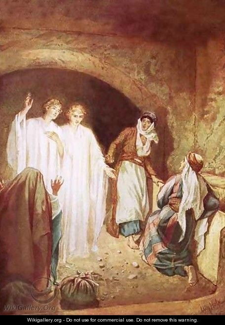 Angels declaring that Jesus is risen from the dead - William Brassey Hole