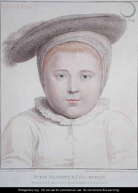 Portrait of Edward VI 1537-53 2 - (after) Holbein the Younger, Hans