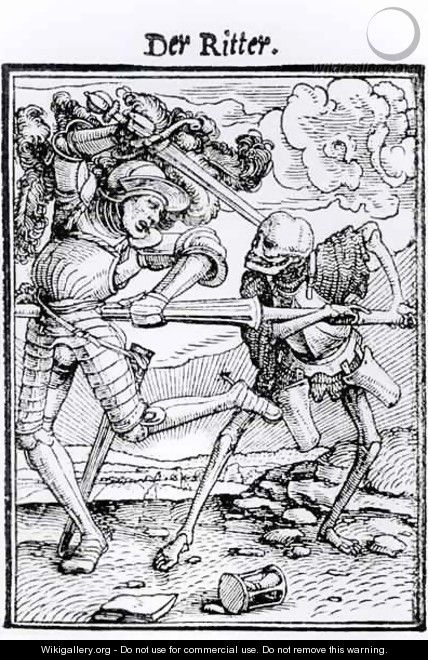 Death and the Knight - (after) Holbein the Younger, Hans