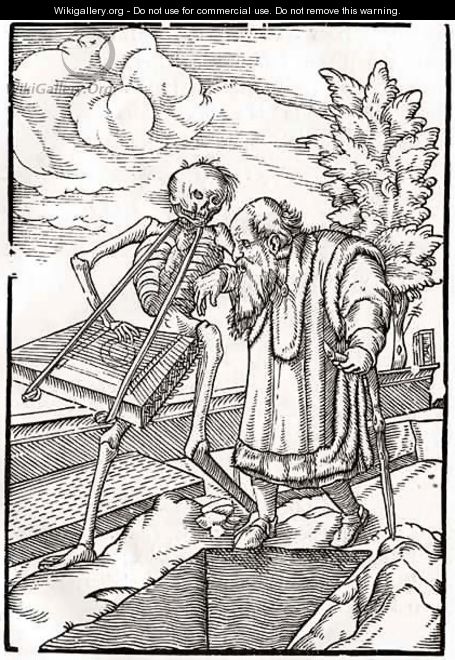 Death comes to the Old Man - (after) Holbein the Younger, Hans