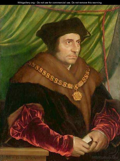 Portrait of Sir Thomas More 1478-1535 2 - (after) Holbein the Younger, Hans