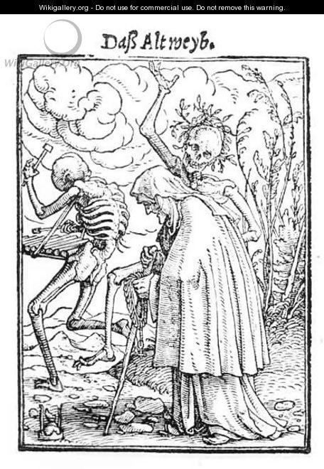Death and the Old Woman - (after) Holbein the Younger, Hans