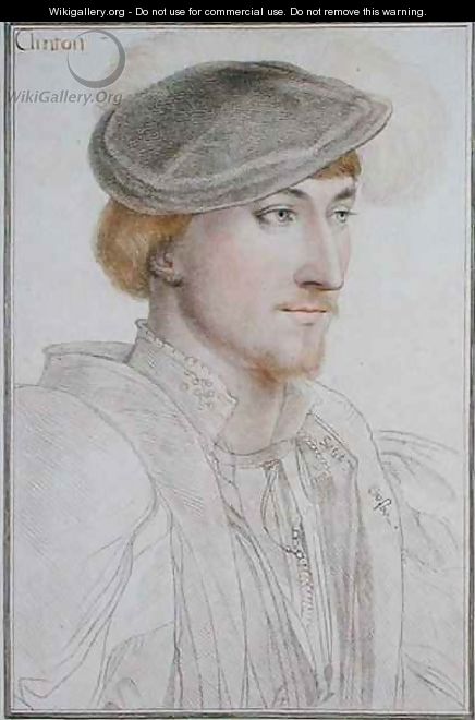 Lord Clinton 1512-85 1st Earl of Llincoln - (after) Holbein the Younger, Hans