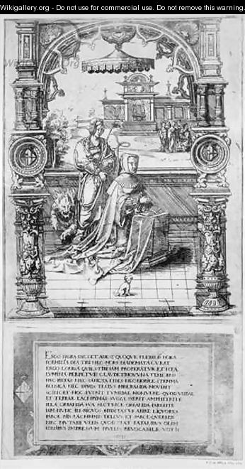 Epitaph of Margaret of Austria - Nicholas Hogenberg