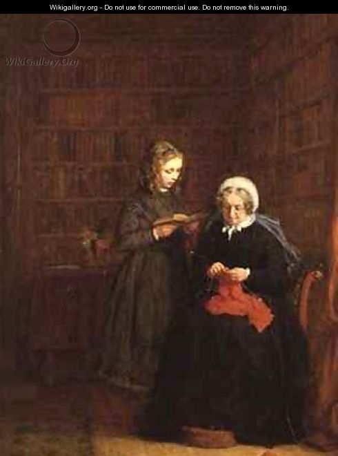 Portrait of Mrs Hearne and her Grand niece Fanny Sowman - Frederick Daniel Hardy