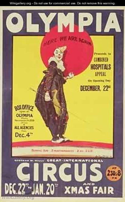 Bertram Mills circus poster - Dudley Hardy