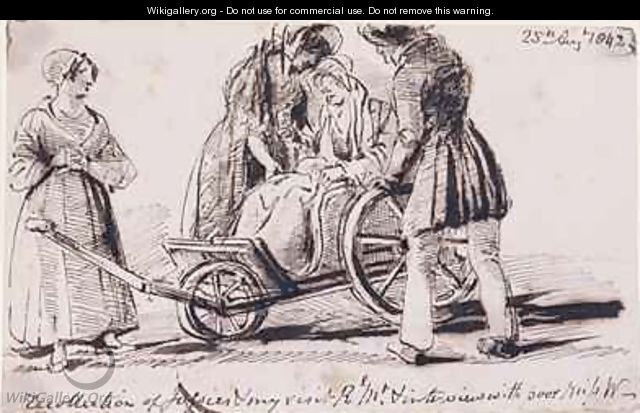Dorothy Wordsworth 1771-1855 in a Wheelchair - John Harden