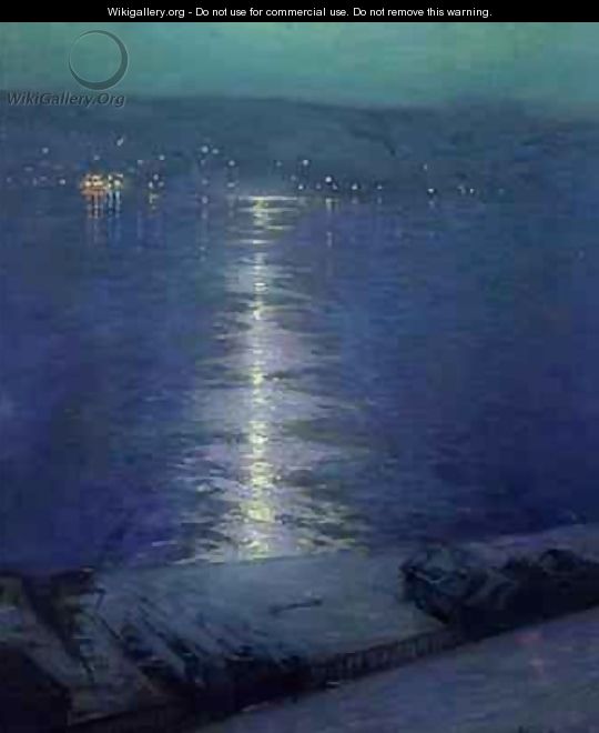 Moonlight on the River - Lowell Birge Harrison