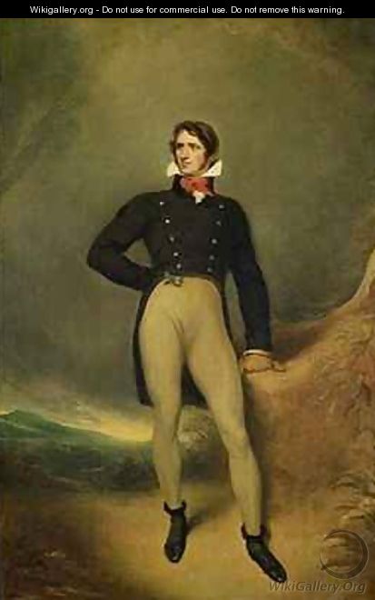 Portrait of Captain Caulfield - George Henry Harlow