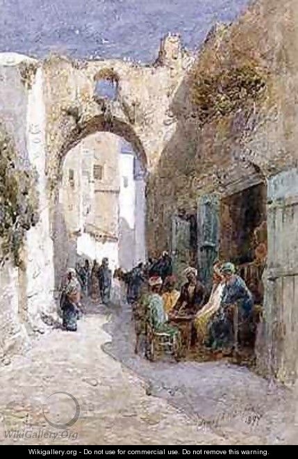A Quiet Street Jerusalem - Henry Andrew Harper