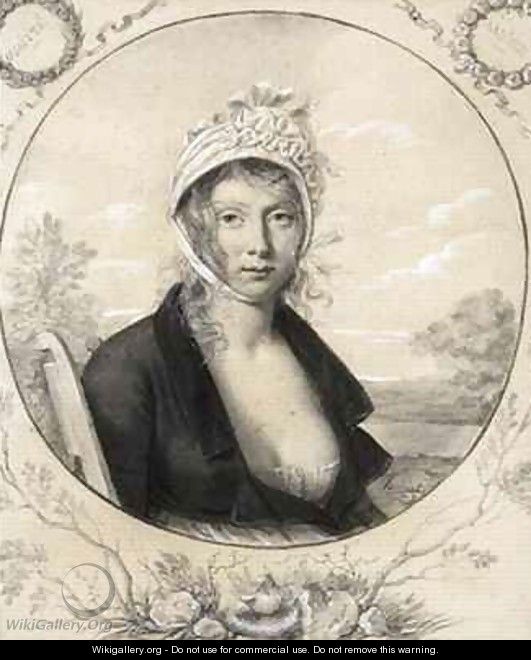 Portrait of the wife of the artist - Fulchran Jean Harriet