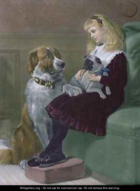Her only Playmates - Heywood Hardy