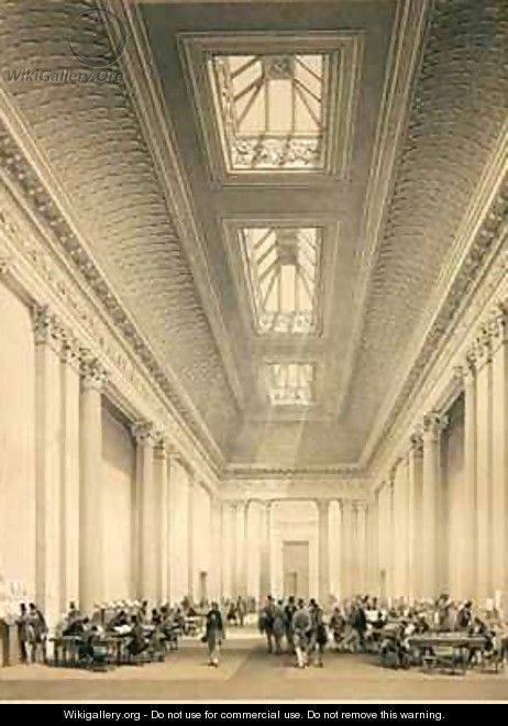 Interior of the Hall of Commerce Threadneedle Street London - George Hawkins