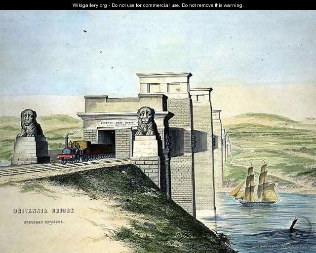 Britannia Bridge Anglesey Entrance - George Hawkins