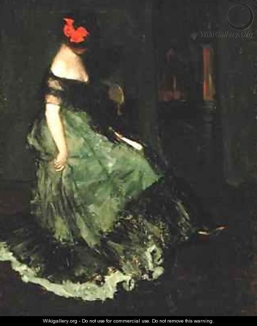 The Red Bow - Charles Webster Hawthorne