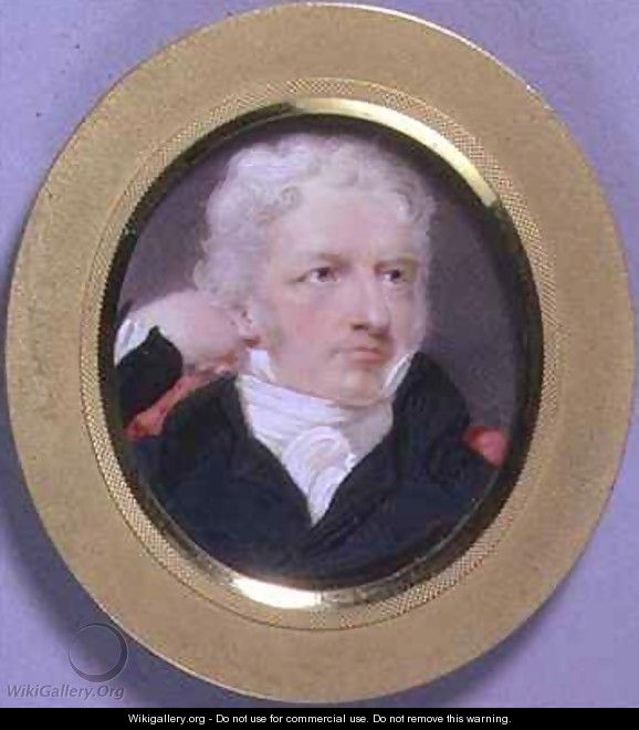 Portrait Miniature of Henry Fuseli 1741-1825 - Moses Haughton