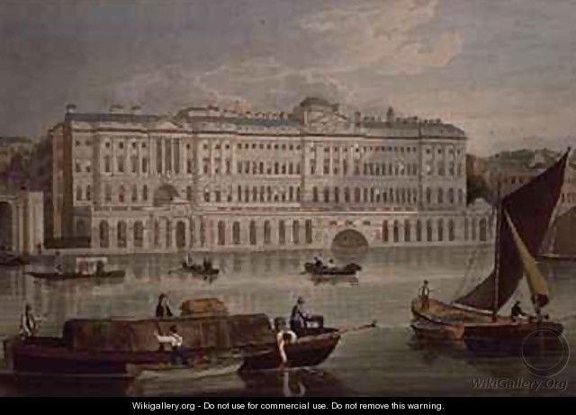 View of Somerset House - Robert the Elder Havell