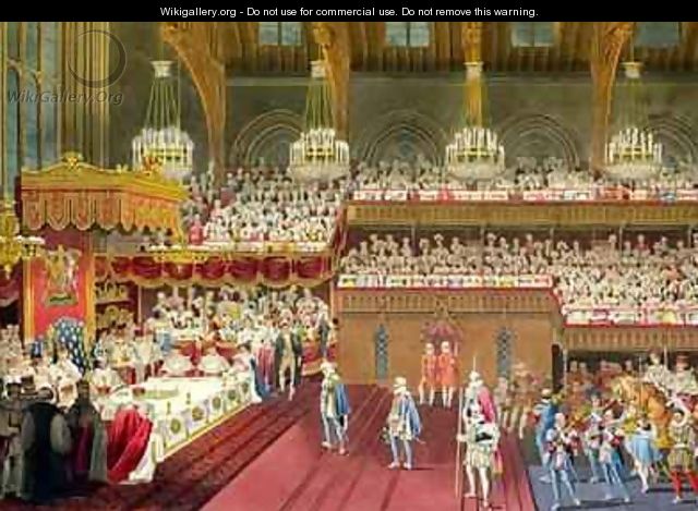 The Royal Banquet The bringing of the first Course - Robert Havell, Jr.