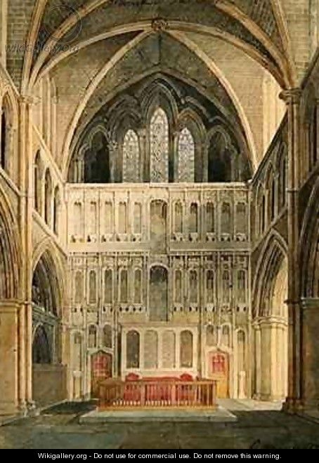 Interior of St Saviour Southwark - Edward Hassell