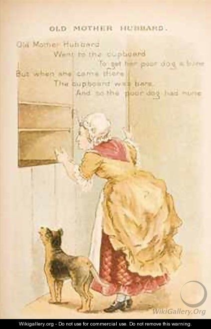 Old Mother Hubbard from Old Mother Gooses Rhymes and Tales - Constance Haslewood