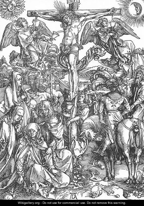 The Large Passion 6. The Crucifixion - Albrecht Durer