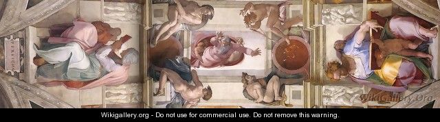 The seventh bay of the ceiling - Michelangelo Buonarroti