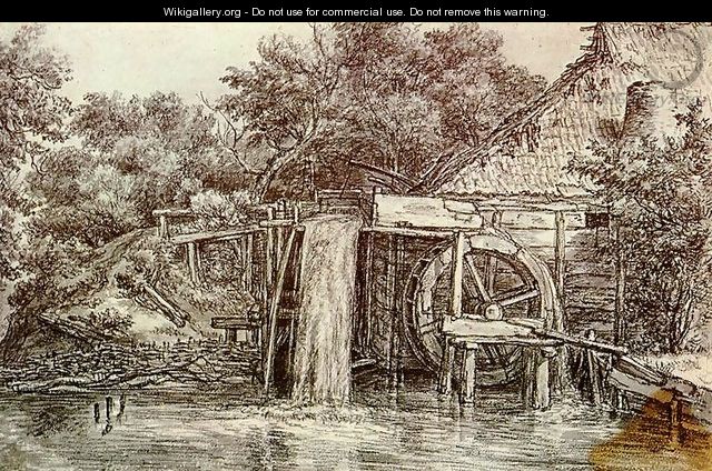 Watermill - Meindert Hobbema