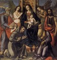 Virgin and Child with Four Saints - Italian Unknown Master