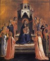 Virgin and Child Enthroned with Twelve Angels - Fra (Guido di Pietro) Angelico