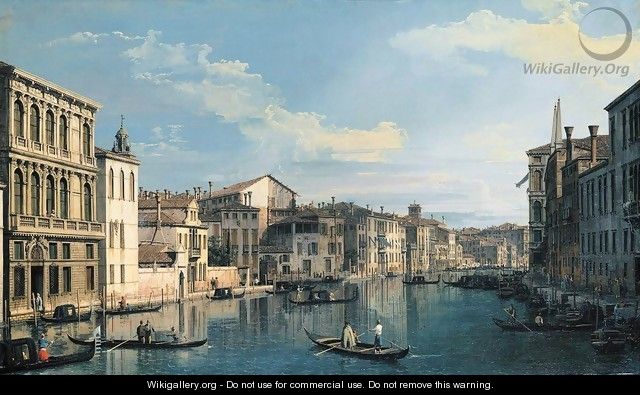 Venice The Grand Canal from Palazzo Flangini to the Church of San Marcuola - (Giovanni Antonio Canal) Canaletto
