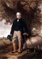 Portrait of Samuel Wiley with prize sheep - William M. Hay