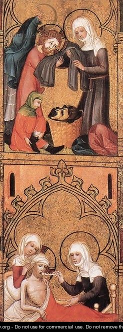 St Elizabeth Clothes the Poor and Tends the Sicks - German Unknown Master