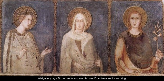 St Elisabeth, St Margaret and Henry of Hungary - Simone Martini
