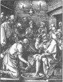 Small Passion 9. Christ Washing Peter's Feet - Albrecht Durer