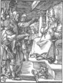 Small Passion 13. Christ before Caiaphas - Albrecht Durer