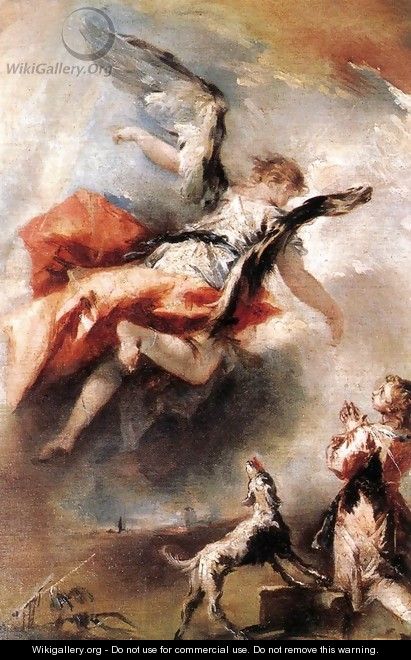 The Angel Appears to Tobias - Francesco Guardi