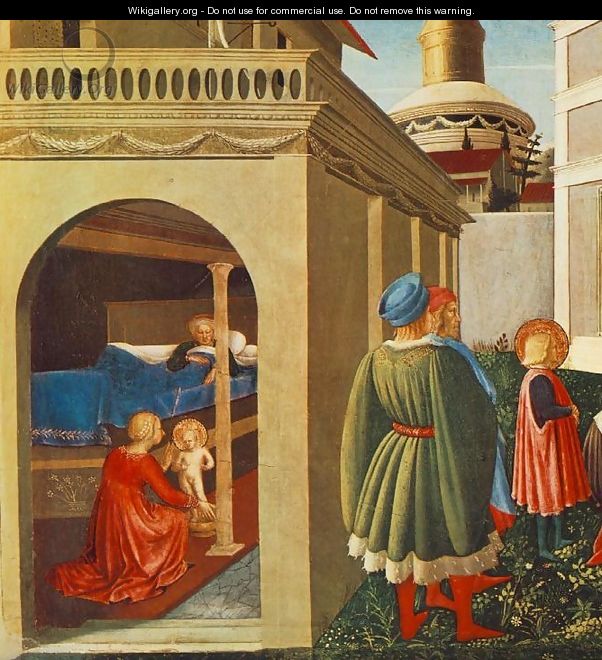 Story of St Nicholas Birth of St Nicholas - Fra (Guido di Pietro) Angelico