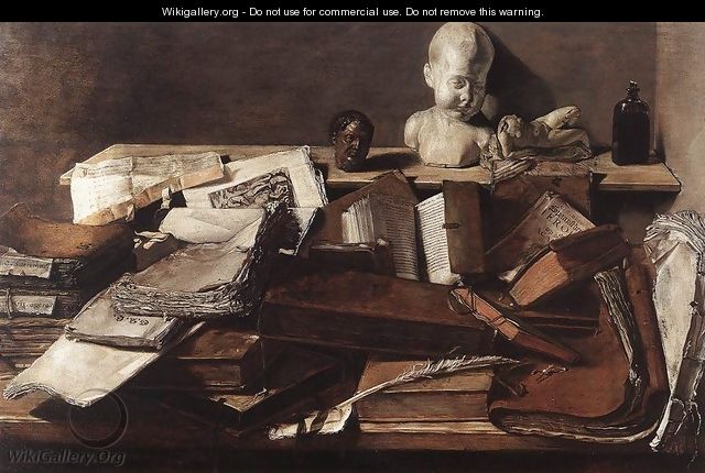 Still-Life with Books - Unknown Painter