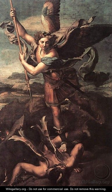 St Michael and the Satan - Raffaelo Sanzio