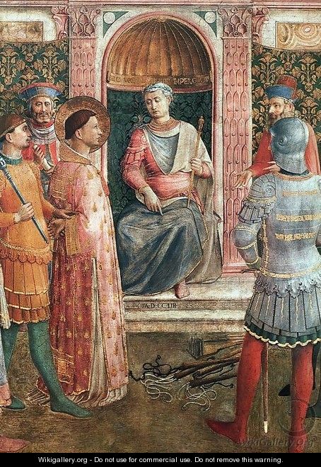 St Lawrence on Trial - Fra (Guido di Pietro) Angelico