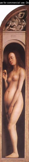 The Ghent Altarpiece Eve; The Killing of Abel - Jan Van Eyck