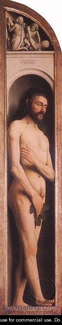 The Ghent Altarpiece Adam; Cain and Abel - Jan Van Eyck