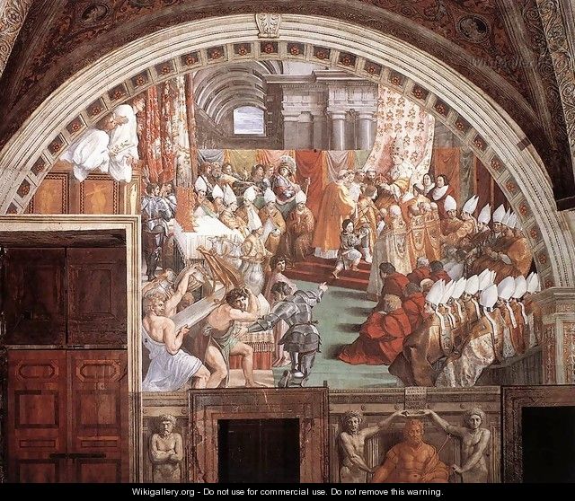 The Coronation of Charlemagne - Raffaelo Sanzio