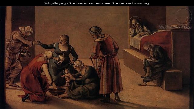 The Birth of the Virgin - Luca Signorelli