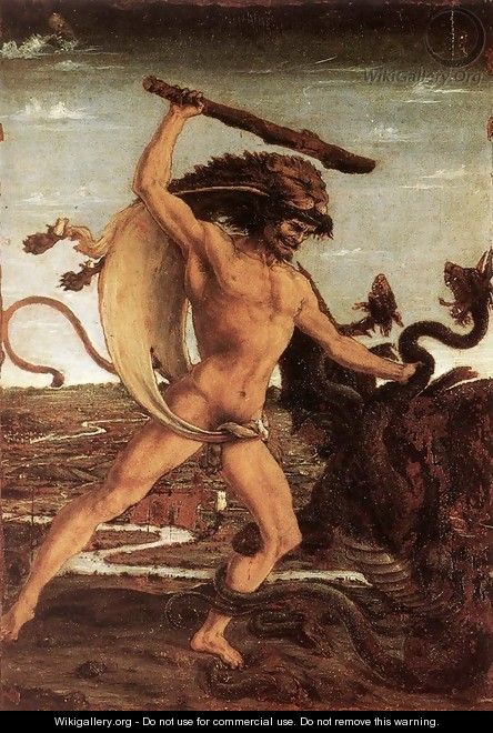Hercules and the Hydra - Antonio Del Pollaiuolo