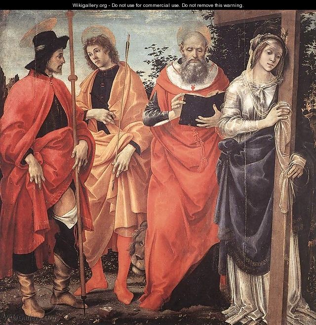 Four Saints Altarpiece - Filippino Lippi